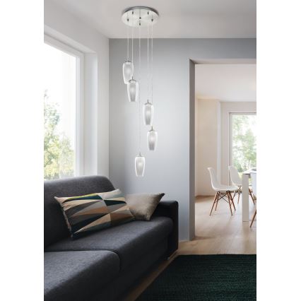 Eglo 96345 - LED Полилей на верижка FARSALA 5xG9/2,5W/230V