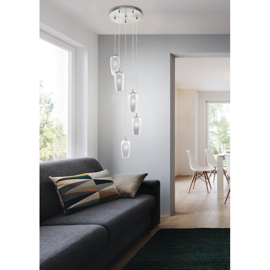 Eglo 96345 - LED Полилей на верижка FARSALA 5xG9/2,5W/230V