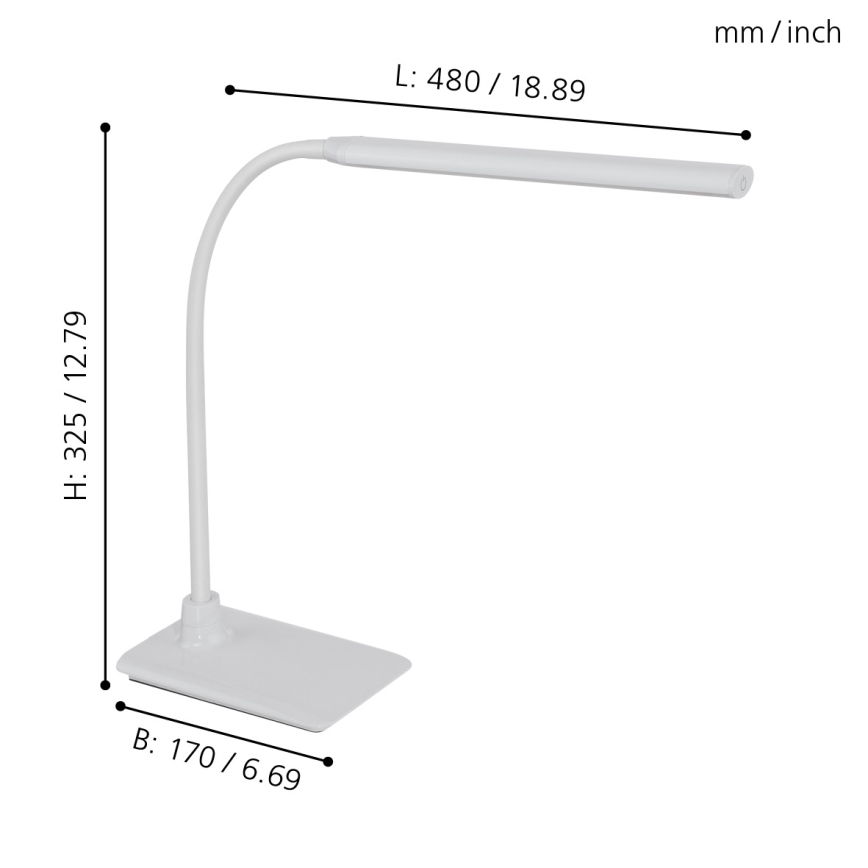 Eglo - LED Димируема Настолна лампа LED/3,5W/230V