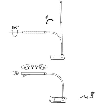 Eglo - LED Димируема Настолна лампа LED/3,5W/230V