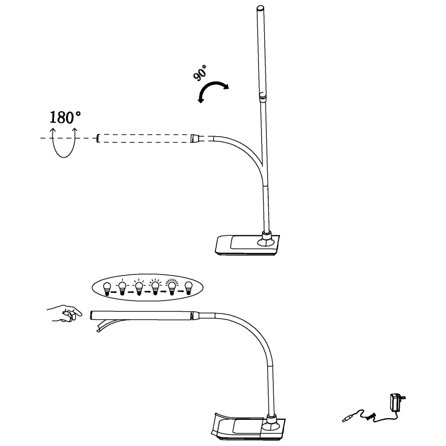 Eglo - LED Димируема Настолна лампа LED/3,5W/230V