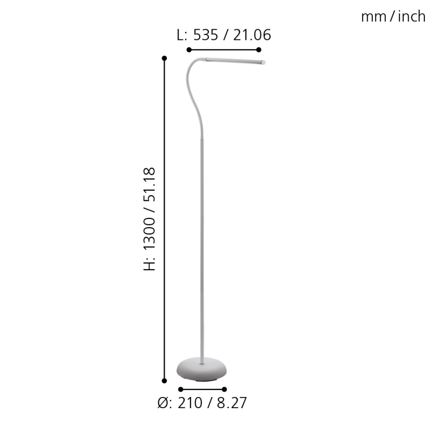 Eglo - LED Димируем докосване лампион LED/4,5W/230V