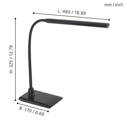Eglo - LED Димируема Настолна лампа LED/4,5W/230V