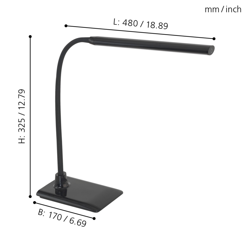 Eglo - LED Димируема Настолна лампа LED/4,5W/230V