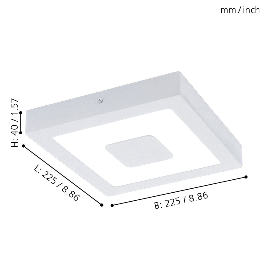 Eglo - LED Екстериорен плафон LED/16,5W/230V IP44
