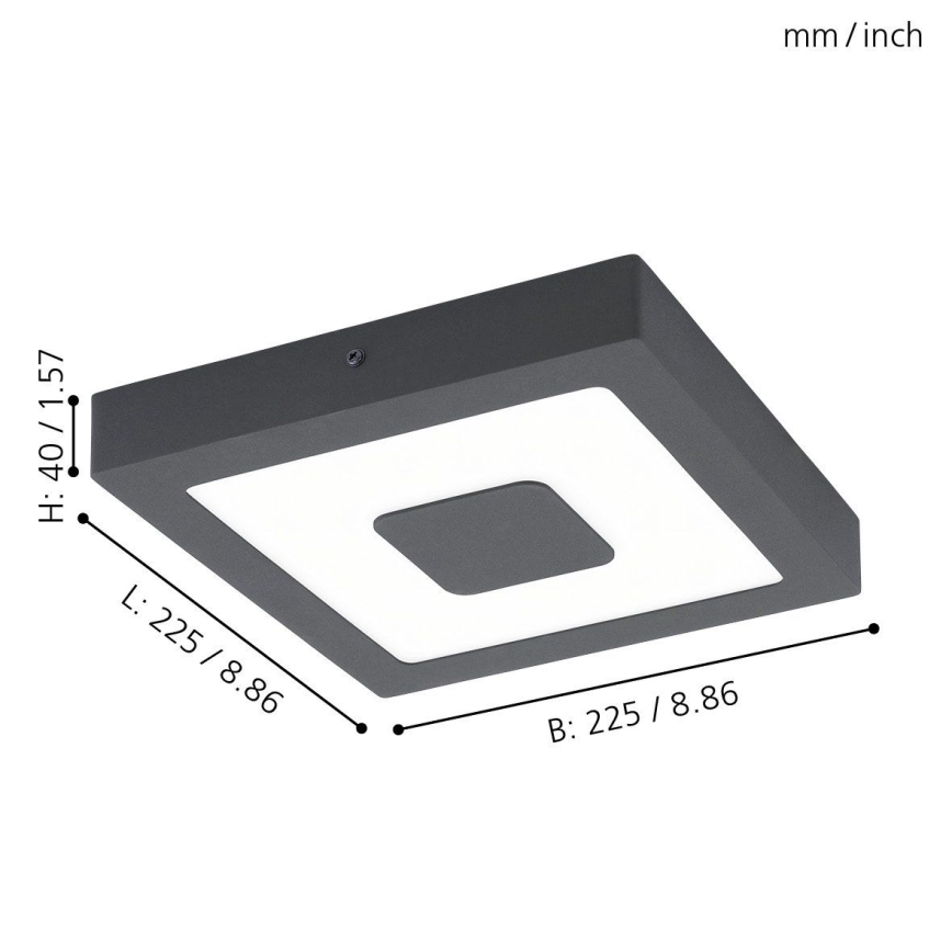 Eglo - LED Екстериорна Лампа за таван LED/16,5W/230V IP44