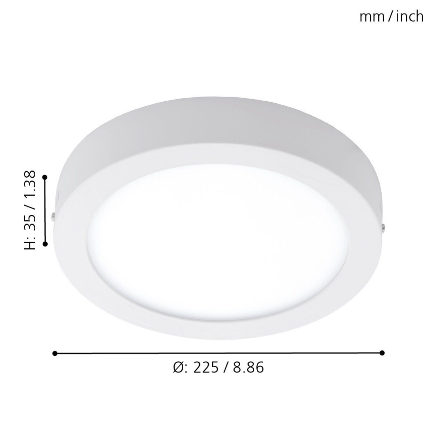 Eglo - LED Екстериорна Лампа за таван LED/16,5W/230V IP44