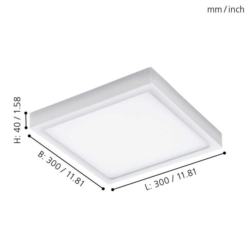 Eglo - LED Екстериорна Лампа за таван LED/22W IP44