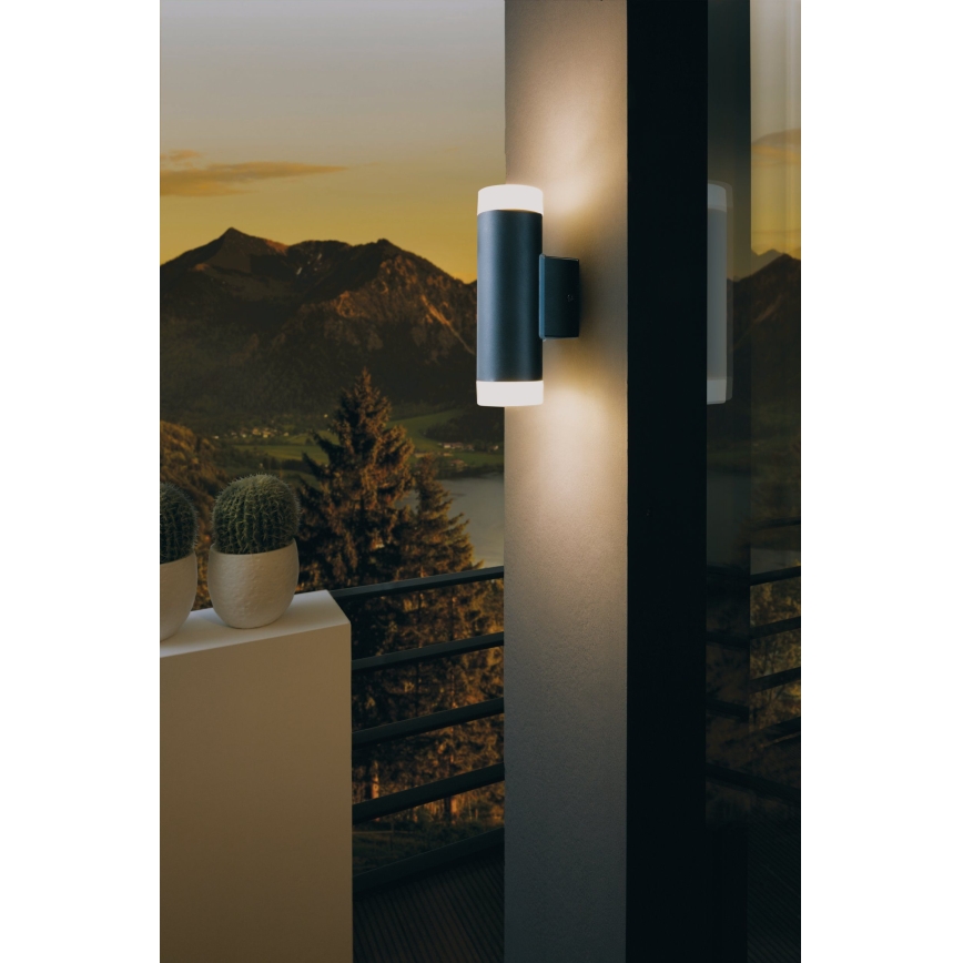 Eglo - LED Екстериорна Стенна лампа 2xGU10/5W IP44