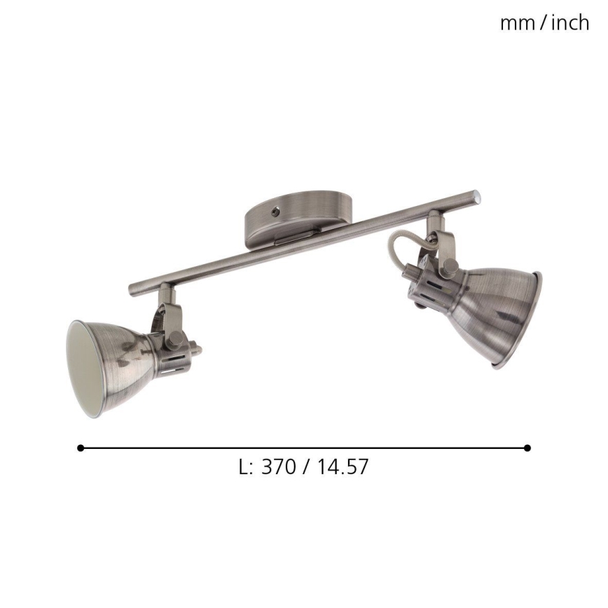 Eglo 96553 - LED Точково осветително тяло SERAS 2xGU10/3,3W/230V