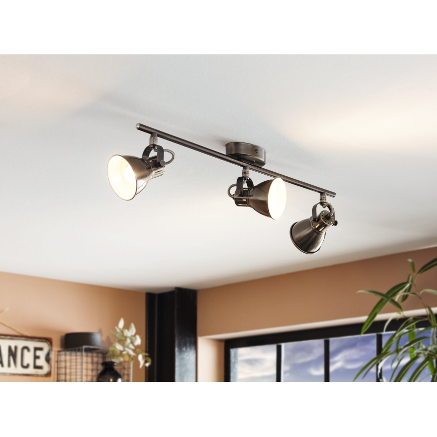 Eglo - LED Точково осветително тяло 3xGU10/3,3W/230V