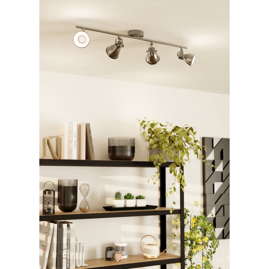 Eglo - LED Точково осветително тяло 4xGU10/3,3W/230V