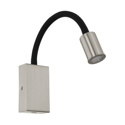 Eglo - LED Стенен спот с USB зарядно 1xLED/3,5W/230V матов хром
