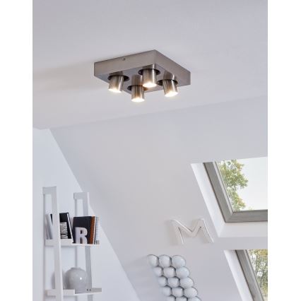 Eglo 96608 - LED Таванна Точково осветително тяло ROBLEDO 1 4xGU10/5W/230V