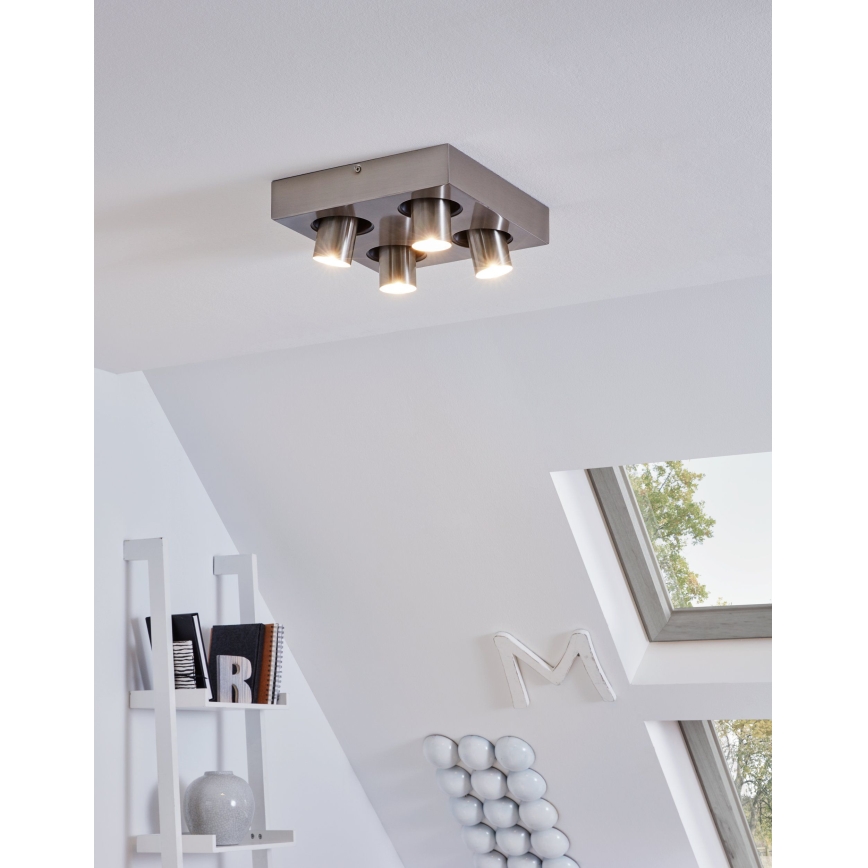 Eglo 96608 - LED Таванна Точково осветително тяло ROBLEDO 1 4xGU10/5W/230V