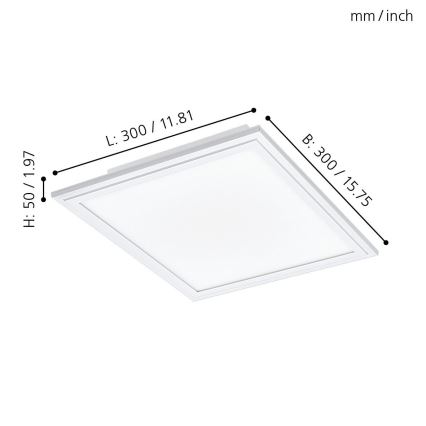 Eglo - LED RGBW Димируема лампа SALOBRENA-C LED/16W + дистанционно