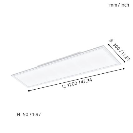 Eglo - LED RGBW Димируема лампа SALOBRENA-C LED/31W + дистанционно управление