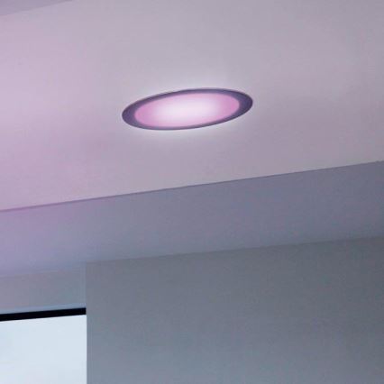 Eglo - LED RGB Димируемо вградено осветително тяло FUEVA-C LED/15,6W/230V пр. 22,5 cm