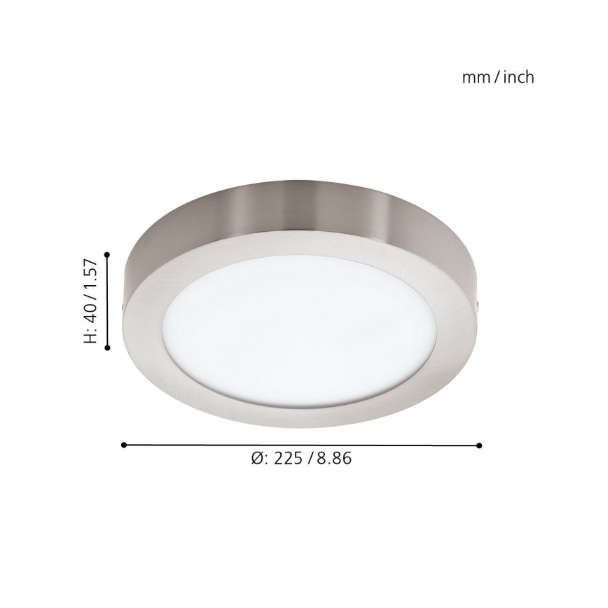 Eglo - LED RGBW Димируема лампа за таван FUEVA-C LED/15,6W/230V Bluetooth