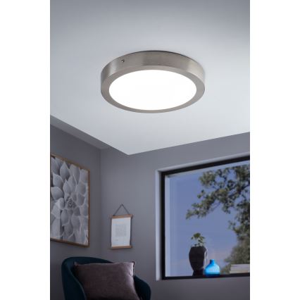 Eglo - LED RGBW димируем таванен плафон FUEVA-C LED/21W/230V Bluetooth Ø 30 cm