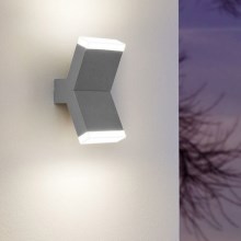 Eglo 96706 - LED Стенна лампа CANTZO 2xLED/4W/230V сива