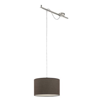 Eglo 96797 - Висящи лампи CALCENA 1xE27/60W/230V кафява