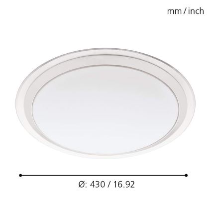 Eglo - LED RGBW Димируема лампа COMPETA-C LED/17W/230V