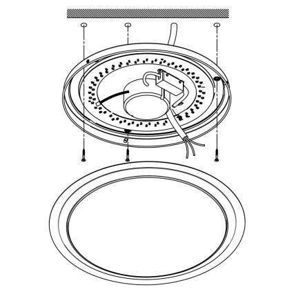 Eglo - LED RGBW Димируема лампа COMPETA-C LED/17W/230V