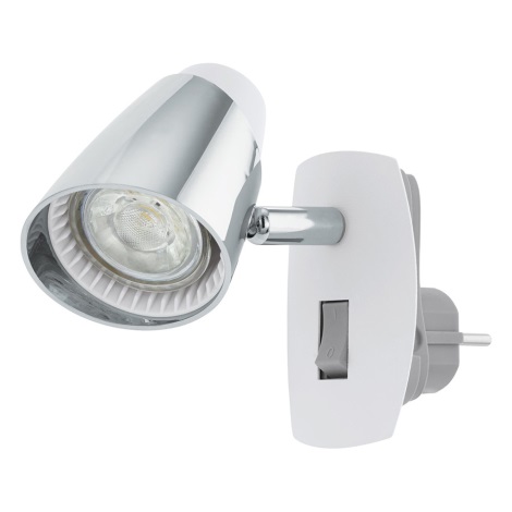 Eglo 96846 - LED Стенна лампа за контакт MONCALVIO 1 1xGU10/3,3W/230V