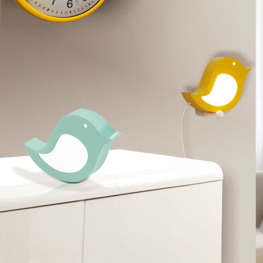 Eglo 96853 - LED детско стенно осветително тяло SPARINO LED/4,2W/230V зелено