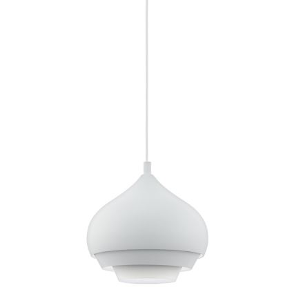 Eglo - Полилей на верижка 1xE27/60W/230V бяла