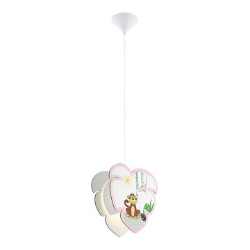 Eglo 96951 - Детски Полилей на верижка LOUIE 1xE27/60W/230V
