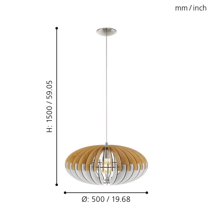 Eglo - Висящи лампи 1xE27/60W/230V 500mm
