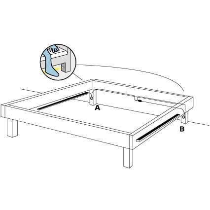 Eglo - К-кт 2x LED лента със сензор на движение 2xLED/36x0,1W/230V 2,4 м