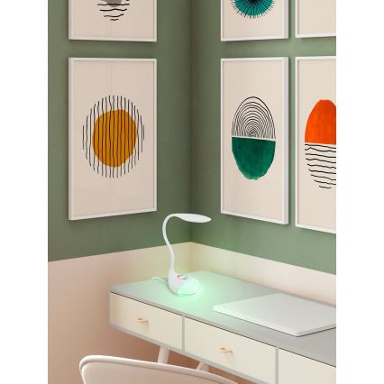 Eglo - LED Димируема Настолна лампа 1xLED/2,2W+0,3W/230V RGB