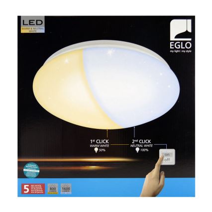 Eglo 97108 - LED Лампа за таван GIRON-RW 1xLED/18W/230V 2700K-4000K