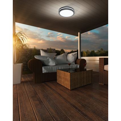 Eglo - LED Димируем плафон за баня LOCANA-C LED/14W/230V Bluetooth IP44 антрацит