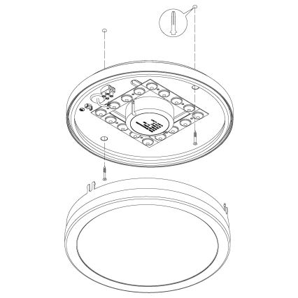 Eglo - LED Димируем плафон за баня LOCANA-C LED/14W/230V Bluetooth IP44 антрацит