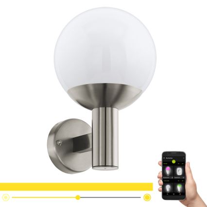 Eglo 97247 - Димируема LED външна стенна лампа NISIA-C 1xE27/9W/230V IP44