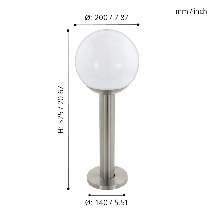 Eglo - LED Димируема екстериорна лампа NISIA-C 1xE27/9W/230V 525 мм IP44