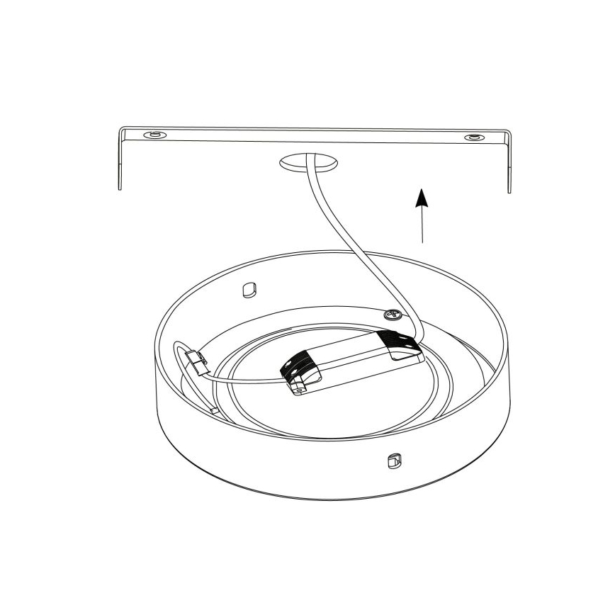 Eglo - LED Лампа за таван 1xLED/25W/230V сребърна кръг 4000K
