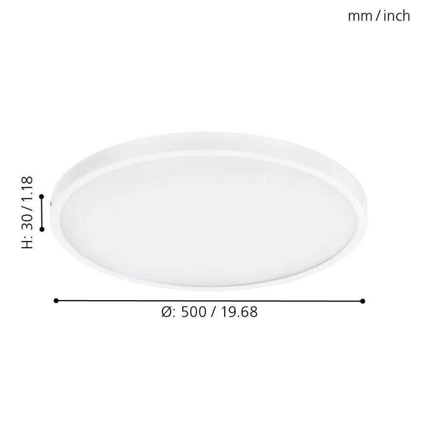 Eglo - LED Димируема Лампа за таван 1xLED/25W/230V