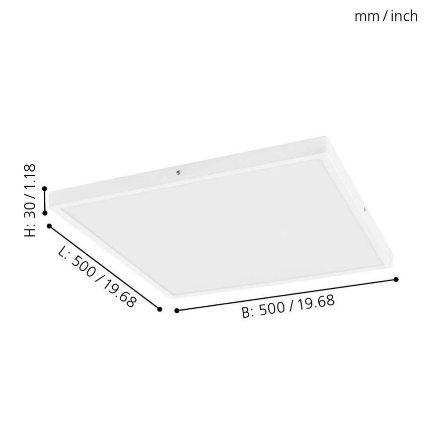 Eglo - LED Димируема Лампа за таван 1xLED/25W/230V