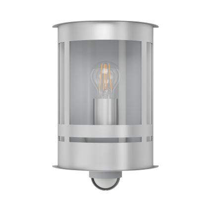 Eglo - Екстериорна Стенна лампа със сензор 1xE27/60W/230V IP44