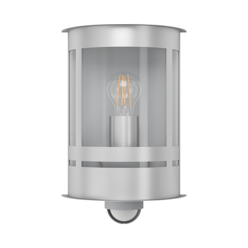 Eglo - Екстериорна Стенна лампа със сензор 1xE27/60W/230V IP44