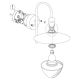 Eglo - Екстериорна Стенна лампа 1xE27/60W/230V IP44