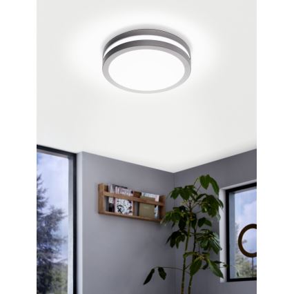 Eglo - LED регулируемо таванно осветително тяло за баня LOCANA-C LED/14W сиво IP44