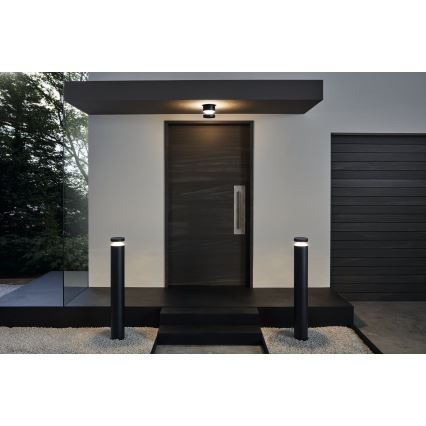 Eglo - LED Екстериорна Стенна лампа LED/11W/230V черна IP44