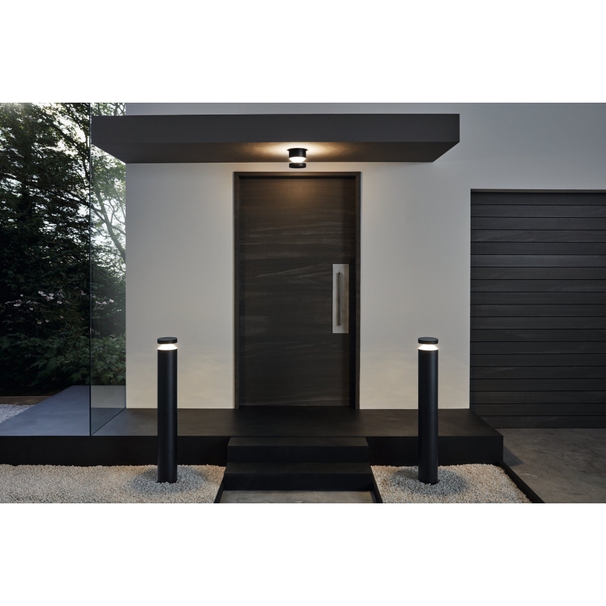 Eglo - LED Екстериорна Стенна лампа LED/11W/230V черна IP44