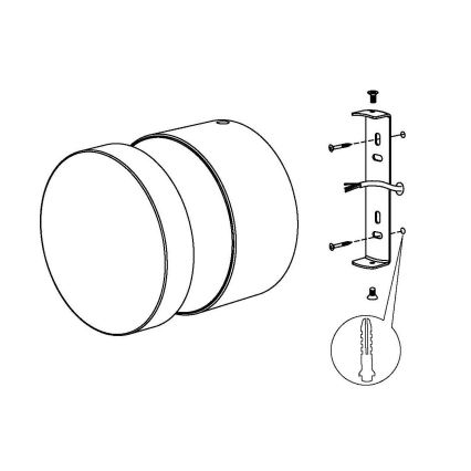 Eglo - LED външно стенно осветително тяло LED/11W/230V черно IP44